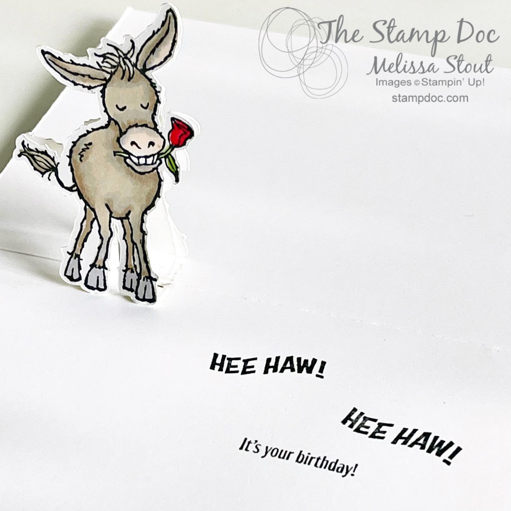 Darling Donkeys Pop-Up Card